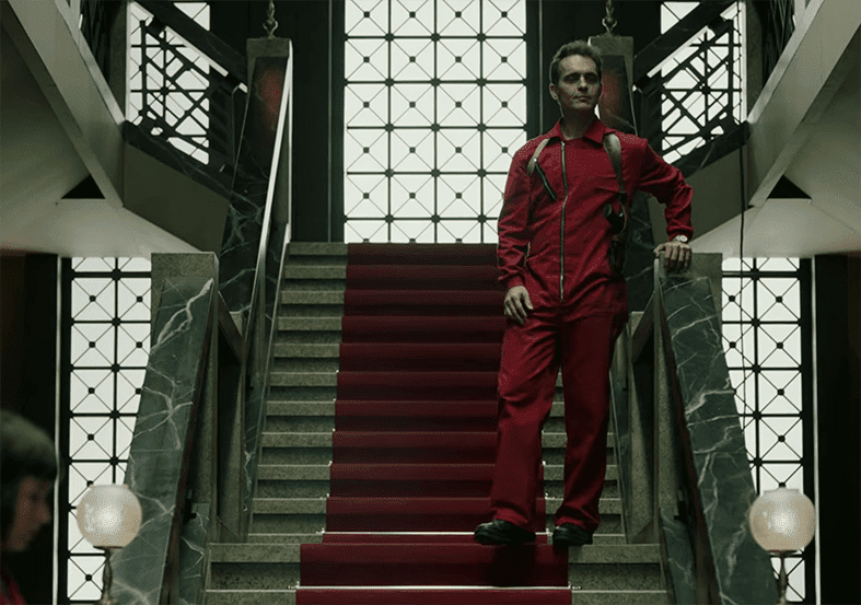 La casa de papel Escaleras y barandillas espectaculares de las series de Netflix
