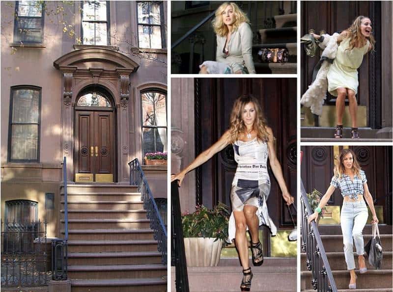 Casa de Carrie en Sexo en Nueva York. Fuente: http://www.lilaygris.com/ casa de Sexo en Nueva York
