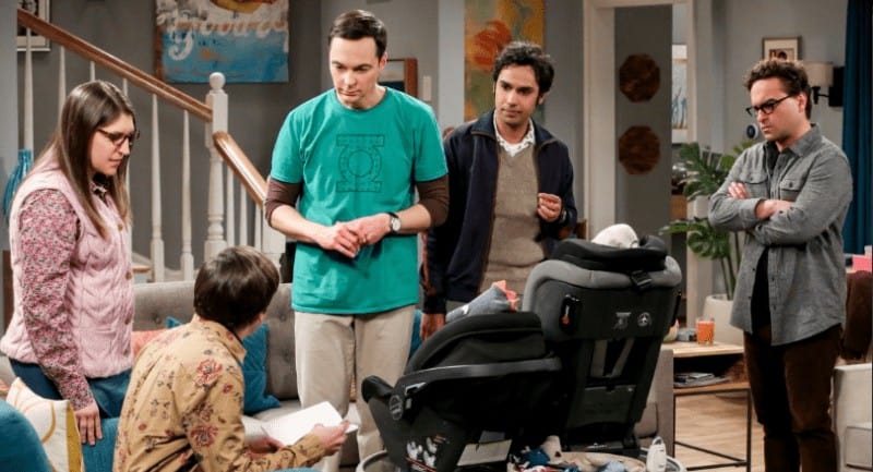 Casa y barandilla de The Big Bang Theory. Fuente imagen: Pinterest Casa y barandilla de The Big Bang Theory